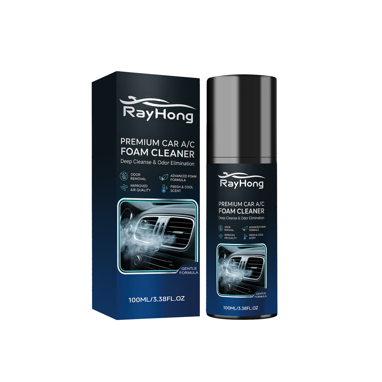 Main product image of RAYHONG Premium Car a/C Foam Cleaner, 100ml, Cleaning Agent for Home Cleaning
