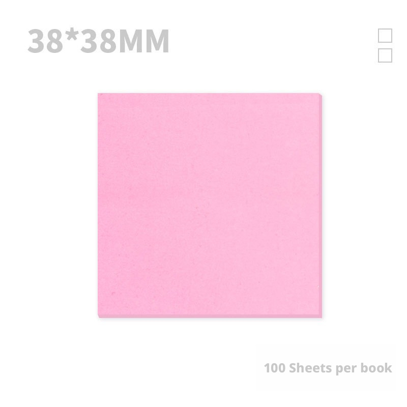 Colorful small square sticky note-pink-1 piece