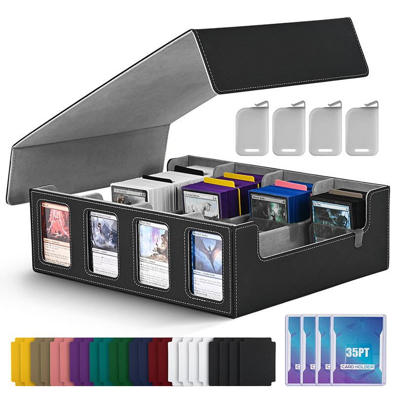 Magic Trading Leather 3000 Cards Deck Box Card Storage Box For TCG MTG Yugioh UK