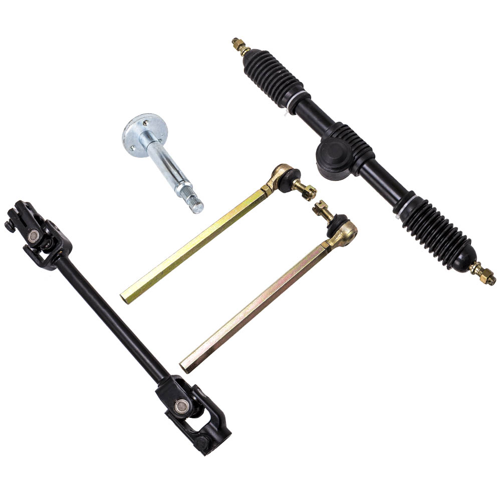 Main product image of Steering Wheel Parts Assembly 110cc + Tie Rod Rack Adjustable Shaft fit Go Kart
