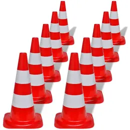 Traffic Cones, Reflective, 50 cm, 10-Pack