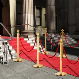 VIP 3-Piece Stainless Steel Barrier Stand, Gold Finish
