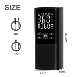 Car Tyre Inflator Cordless Digital Rechargeable Tire Air Compressor Pump Tool UK