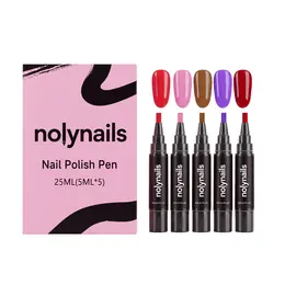 Product image of AMZ Nail Gel Pen, 5-Color Set, UV-Free, Quick-Drying