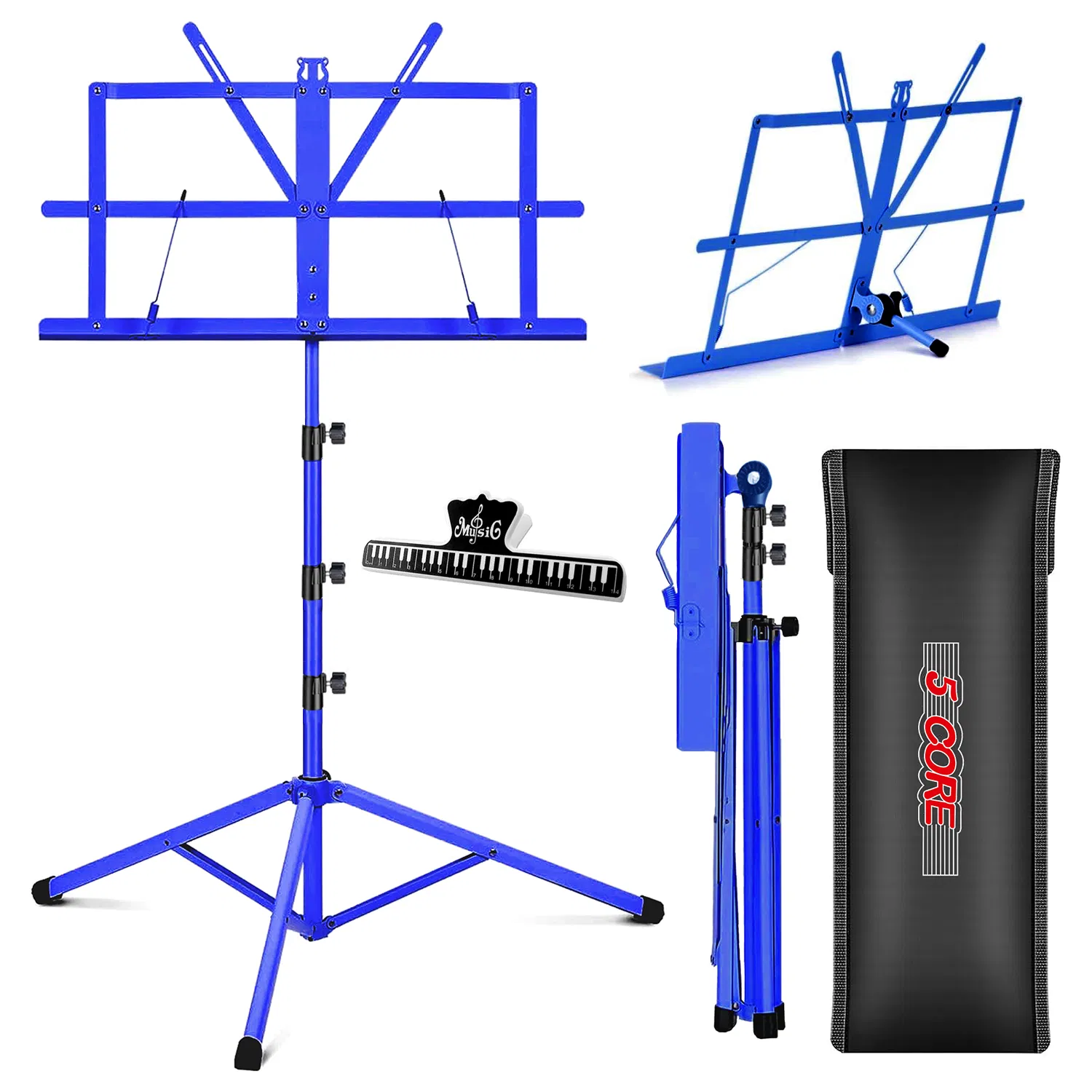 Main product image of 5Core Adjustable Folding Tripod Music Stand for Sheet Music