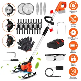 Product image of Cordless Brush Cutter, 800W, 15000 RPM, Multi-Angle Head, Safety Lock