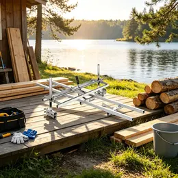 Product image of Chainsaw Mill and Rail Guide System, 14-36 inch Guide Bar, 9 ft Aluminum Rail