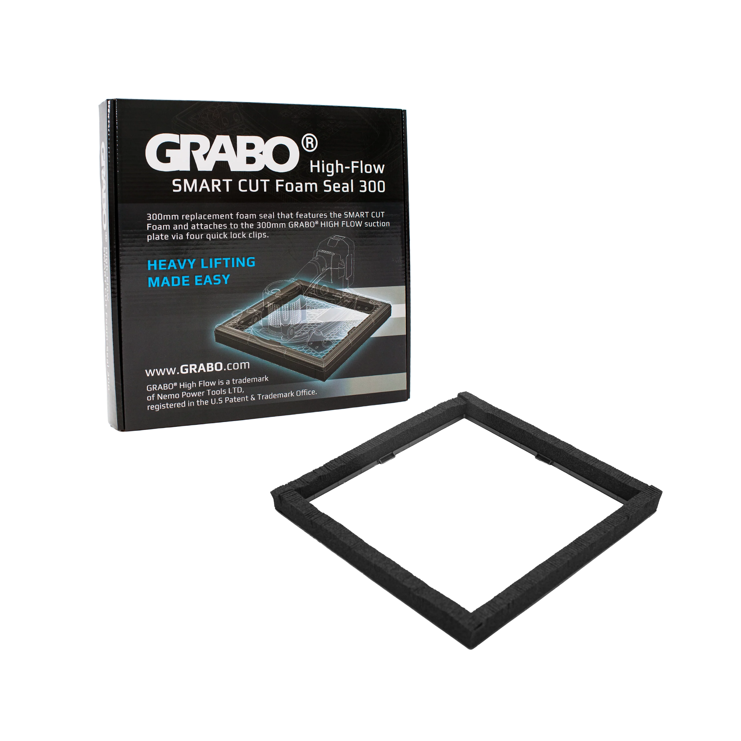 GRABO Smart Cut Foam Seal 300 for Textured Pavers, Gripster Pad 150 lb