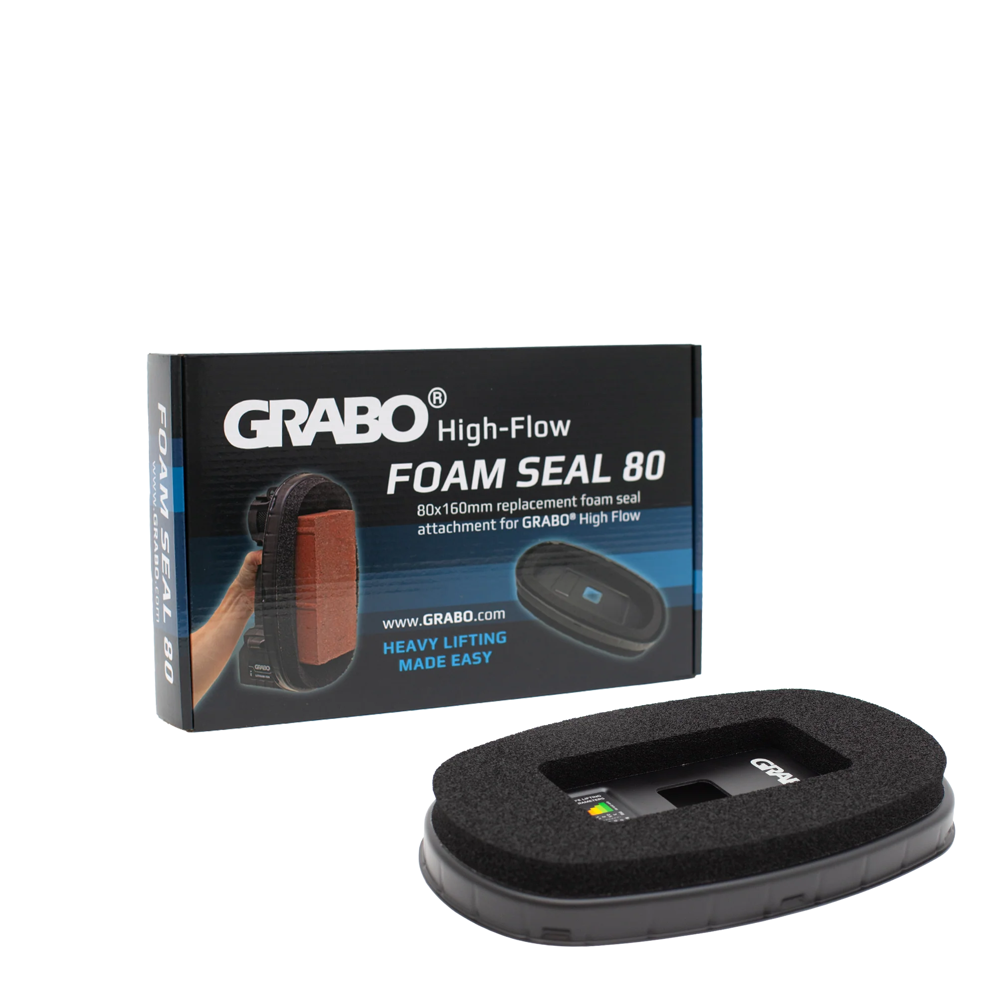 GRABO HighFlow Mini Oval Foam Seal 80x160mm for Small Brick Gripsters