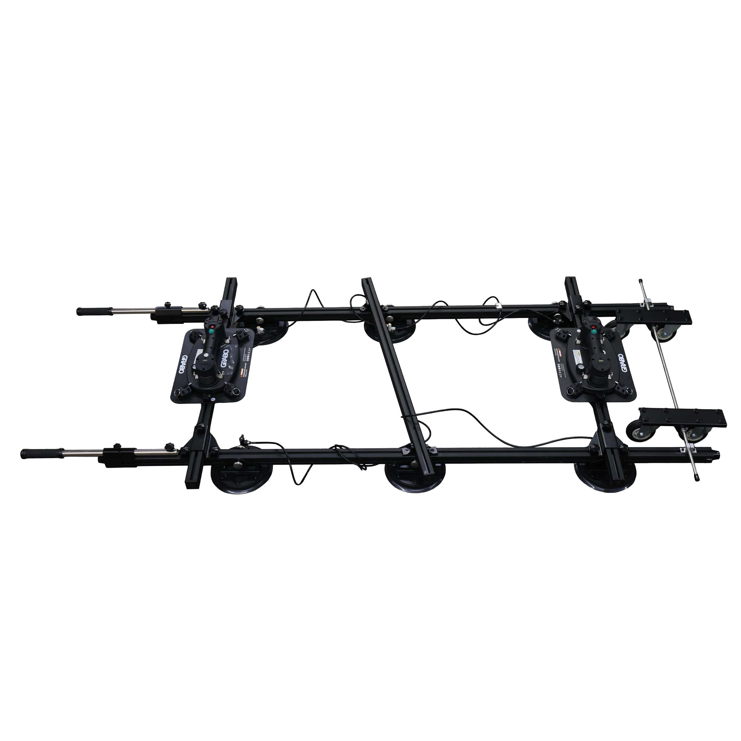 GRABO Panel Pro Kit with 2 GRABO V2 Gripsters, 6 Cup Vacuum Lifter 440 lb