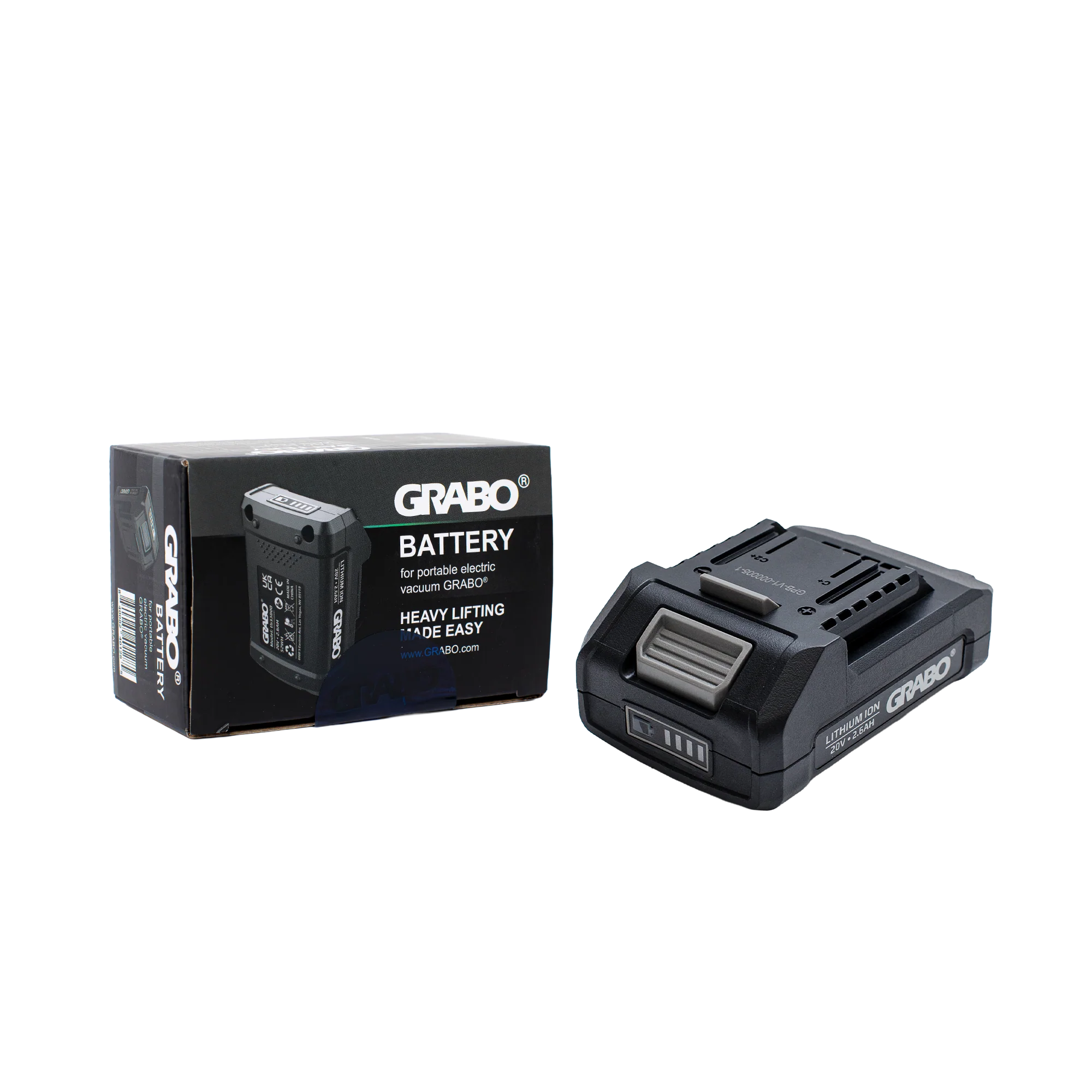GRABO Pro Brushless 20V 2.6Ah Battery for Cordless Vacuum Gripsters